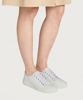 【特价商品不退不换】FERRAGAMO 菲拉格慕 运动鞋女  0751473-004 .织物/牛皮革【鞋底有膜，试穿小心】（暂无品牌物料包装）