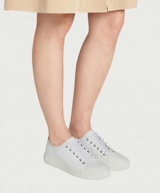 【特价商品不退不换】FERRAGAMO 菲拉格慕 运动鞋女  0751473-004 .织物/牛皮革【鞋底有膜，试穿小心】（暂无品牌物料包装） 商品图0