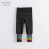 马克珍妮冬装新款 女童高腰护肚加绒打底裤 儿童裤子221879 商品缩略图3