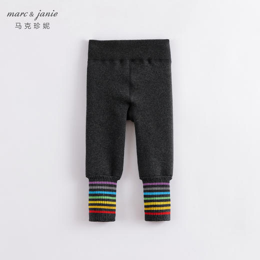 马克珍妮冬装新款 女童高腰护肚加绒打底裤 儿童裤子221879 商品图3