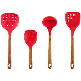 美珑美利缤彩系列厨房硅胶锅铲饭勺漏勺汤勺耐高温健康