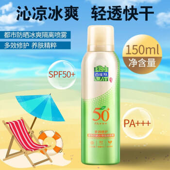 【买1瓶送1瓶】百雀羚 多效修护都市防晒冰爽隔离喷雾（试用装） 商品图1