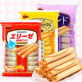 波路梦夹心威化饼干棒牛奶味/黄油/可可奶油