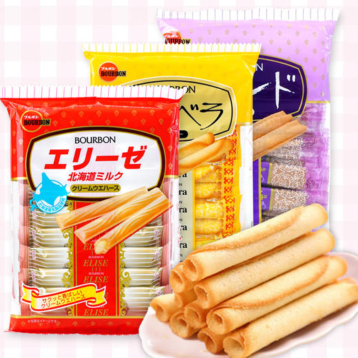 波路梦夹心威化饼干棒牛奶味/黄油/可可奶油 商品图0