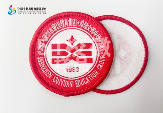 通版深圳市翠园文锦中学包边织唛带胶礼服校徽校服可缝烫现货发51 商品图1