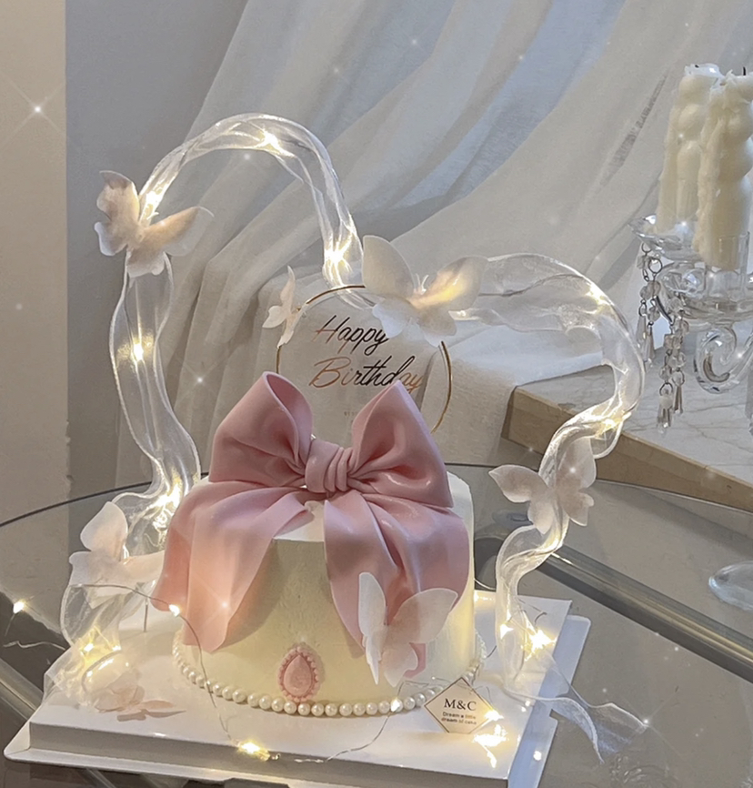 蝴蝶结丝带亮灯仙女生款