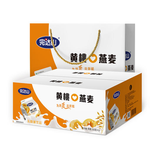 完达山黄桃燕麦酸奶饮品310g*12盒 商品图4