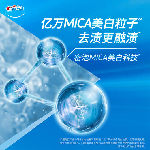 佳洁士/美白3D炫白双效/牙膏/180g 商品图3