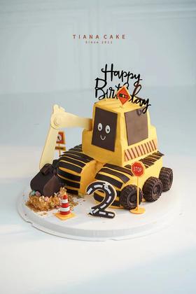 【翻糖造型款】挖掘机