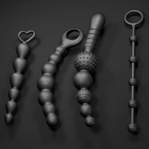 姬欲成人男女用后庭硅胶拉环拉珠肛塞按摩器滚珠扩肛门 商品图2