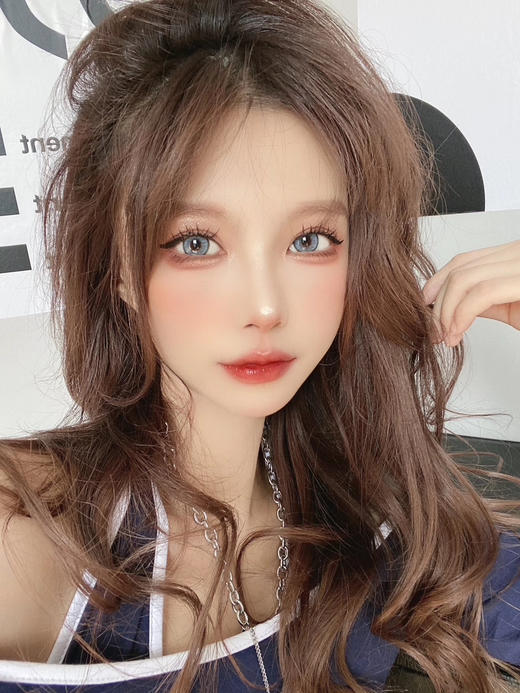 【大直径】Blushgirl-蓝纹奶酪14.5mm【年抛  0-800度 无525/575】 商品图1