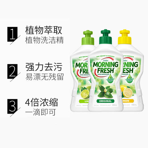 【可洗果蔬】澳洲Morning Fresh进口洗洁精 浓缩洗涤剂家用 400ml 商品图2