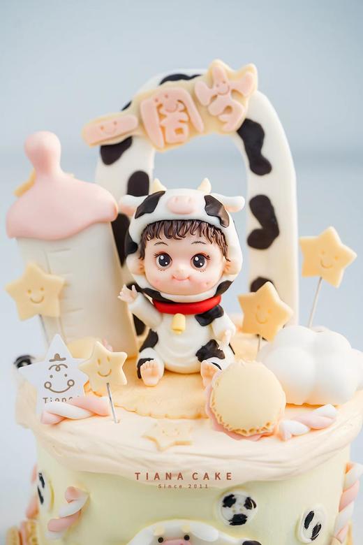 【纯手工翻糖定制】翻糖牛宝宝 商品图3