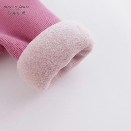 马克珍妮冬装新款 女童高腰护肚加绒打底裤 儿童裤子221879 商品图4