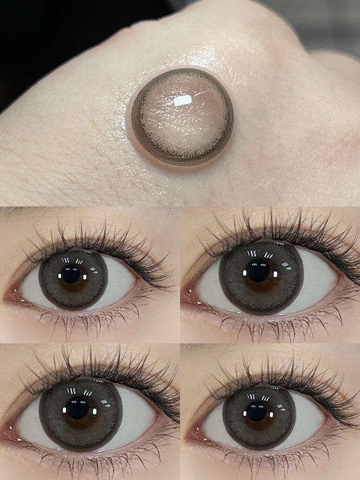 日抛 Con4u 魔女啾啾 14.5 着色13.9 自然棕咖梨花泪A118 商品图2