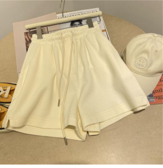 【工厂定制】高腰百搭显瘦松紧腰休闲阔腿热裤 商品图4