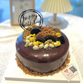 巧克力蛋糕（提前1天预定；巧克力胚➕巧克力奶油➕奥利奥碎榛子酱薄脆夹层）