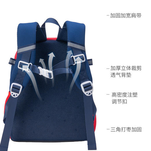 【开学季】新款幼儿园卡通透气书包 小恐龙儿童书包减负护脊书包（适合2~7岁） 商品图2