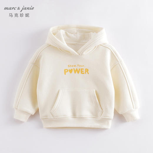 马克珍妮秋装新款 男女童字母连帽运动卫衣 儿童上衣221277 商品图1