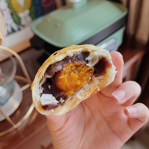 （接单2天）现烤！ 纯手工自制无添加红豆沙蛋黄酥 6个/盒 独立包装 礼盒装 商品图4