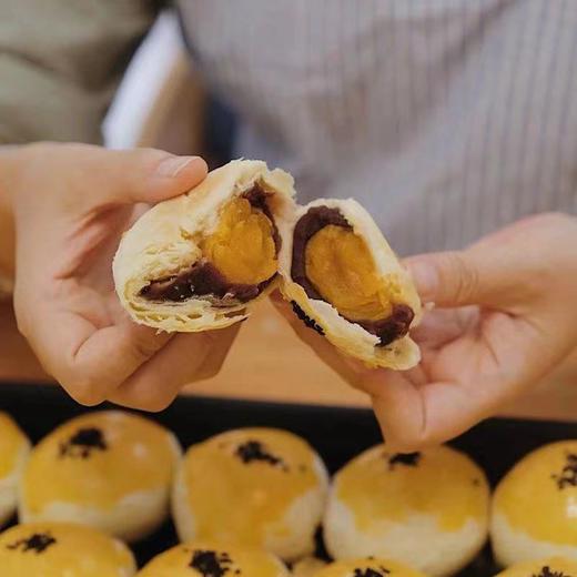 （接单2天）现烤！ 纯手工自制无添加红豆沙蛋黄酥 6个/盒 独立包装 礼盒装 商品图0