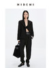 HIDEMI 简约设计感黑色廓形西装外套 商品缩略图0