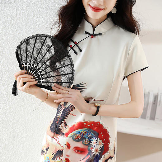 复古改良，年轻款少女新款小个子短款潮流旗袍XL-HRYZ7813 商品图6