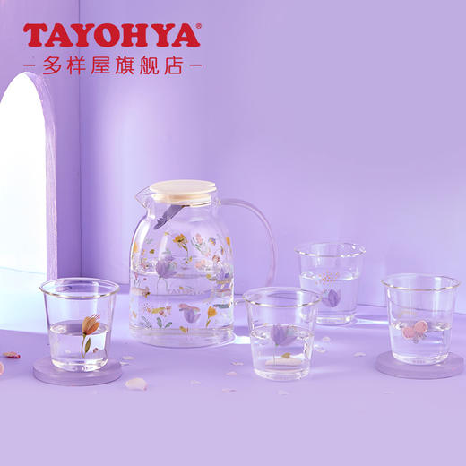 【专柜多样屋】-繁花玻璃一壶四杯水具组 商品图4
