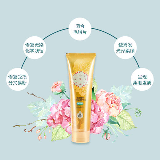 【百雀羚】三生花多重臻萃修护焗油护发膏（焗油宝）280ml 商品图2