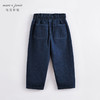 马克珍妮秋装新款 女童花边腰纯棉直筒牛仔裤 儿童裤子221675 商品缩略图2
