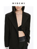 HIDEMI 简约设计感黑色廓形西装外套 商品缩略图3