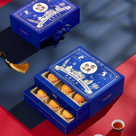 华美维港月色月饼礼盒720g 商品图3
