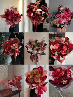 十二色系高级定制花束 可私聊客服要款式