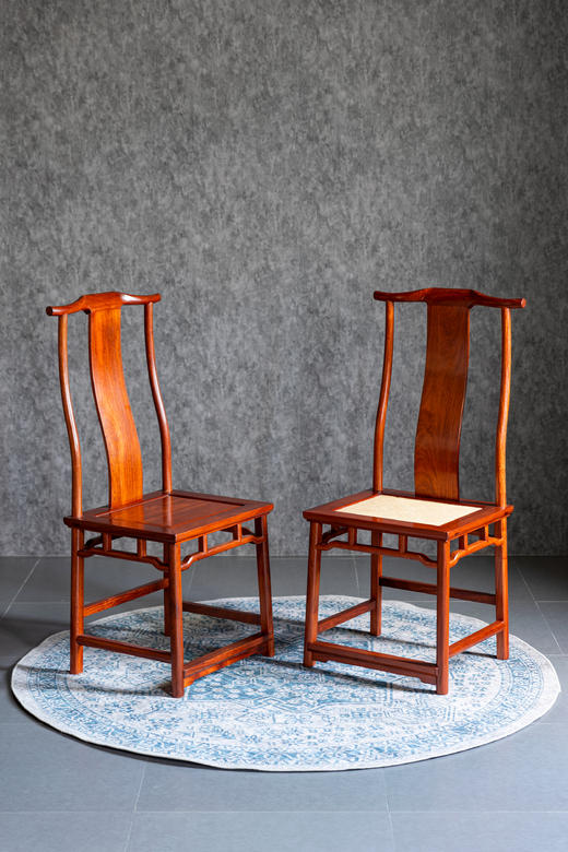 红桥红  家具严选  缅甸花梨（大果紫檀）【马未都 S背 灯挂椅】 商品图0