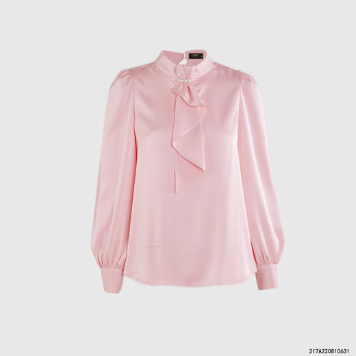 小众珍珠别致荷叶边衬衣 商品图0