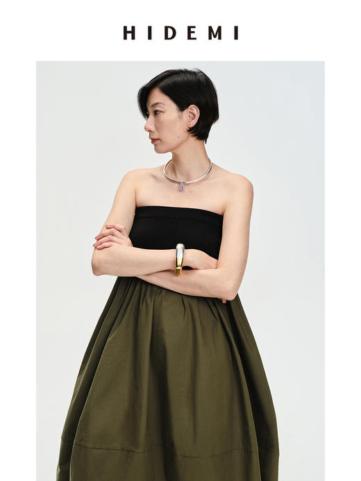 HIDEMI 风铃紫天然石流苏设计感项圈 商品图2