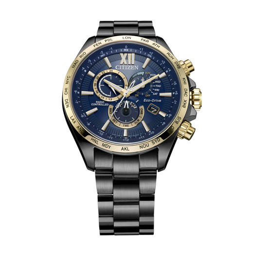 西铁城日本正品不锈钢覆BIP间玫瑰金色万年历多局电波对时男表 CB5837-88L 商品图2