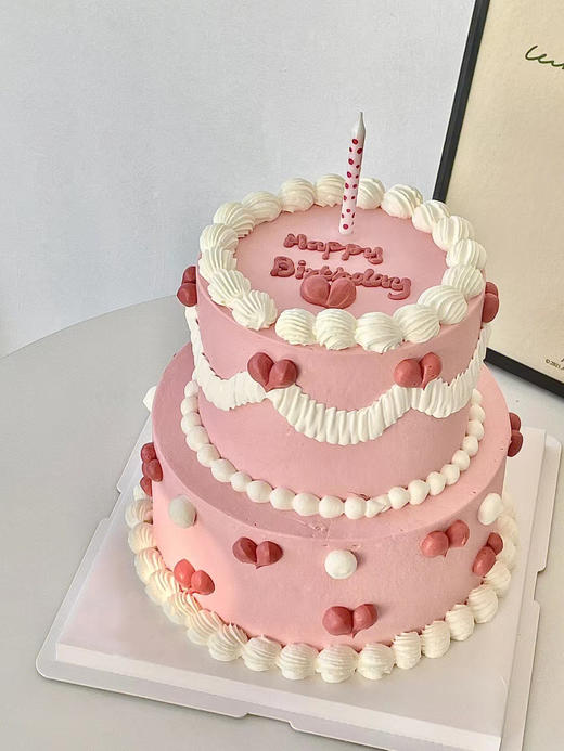 复古小爱心 | 简约手绘蛋糕 商品图0