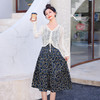 洋气减龄碎花雪纺，镂空针织衫吊带连衣裙套装HR-XMYR2255 商品缩略图3