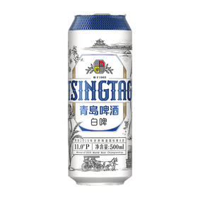 青岛啤酒全麦白啤11°500ml/罐