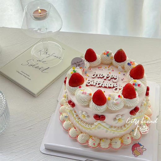 草莓公主之恋｜复古手绘蛋糕 商品图2