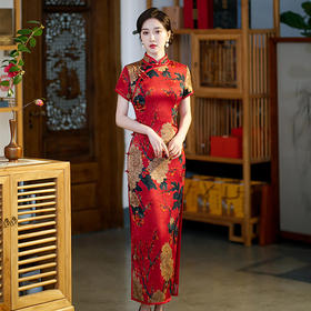 【蚀骨】高档聚酯纤维面料修身旗袍 HHQP722