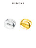 HIDEMI 简约流线感不规则圆形胸针 金色/银色 商品缩略图3