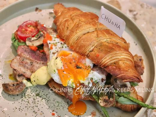 | 意式培根牛角全餐（可生食无菌蛋） 商品图1