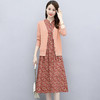 单/针织开衫套装裙子两件套2022秋季新款收腰显瘦中长款A字连衣裙dp440 商品缩略图2