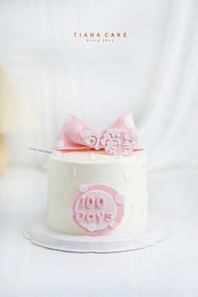 【翻糖款】百天蝴蝶结