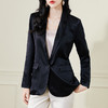 QY 89821纯色气质桑蚕丝西服外套 商品缩略图0