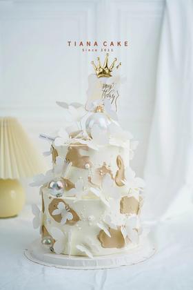 【纯手工翻糖定制款】仙气蝴蝶