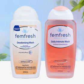 【私处去异味】澳洲Fem Fresh芳芯私处洗护液 异味清洁洗液女性私密护理液 250ml