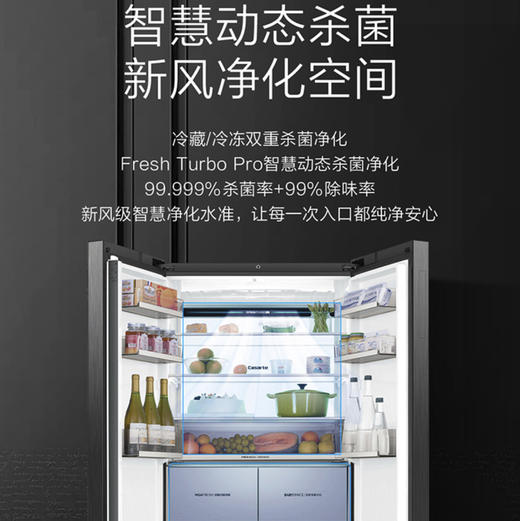 卡萨帝（Casarte）冰箱BCD-550WGCFDA4G5U1晶钻钛 商品图6